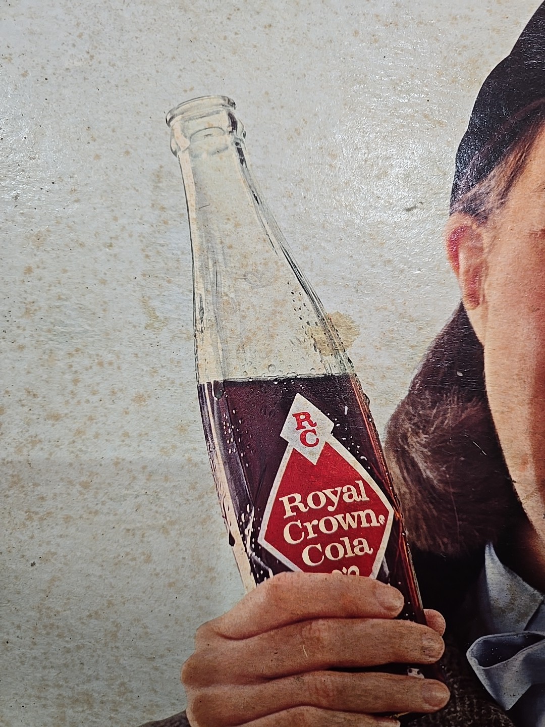 1960s Royal Crown Cola Cardboard Advertising Sign You'll Flip At The ZZZip In RC