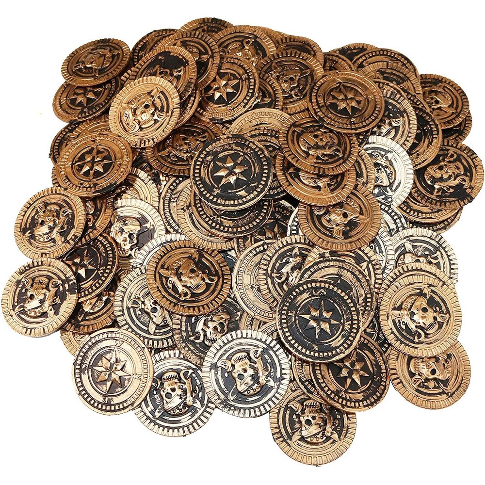 St. Patrick's Plastic Pirate Coins Educational & Classroom Learning Activities