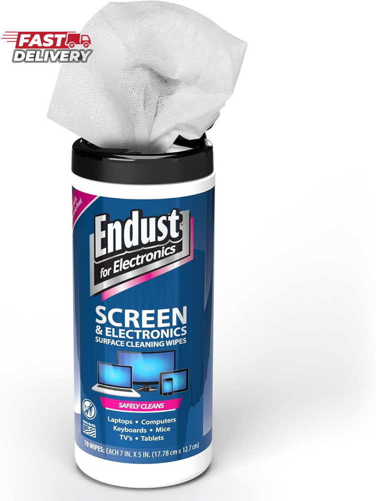 Endust for Electronics; Screen & Surface Cleaning Wipes, Great LCD and Plasma Wi