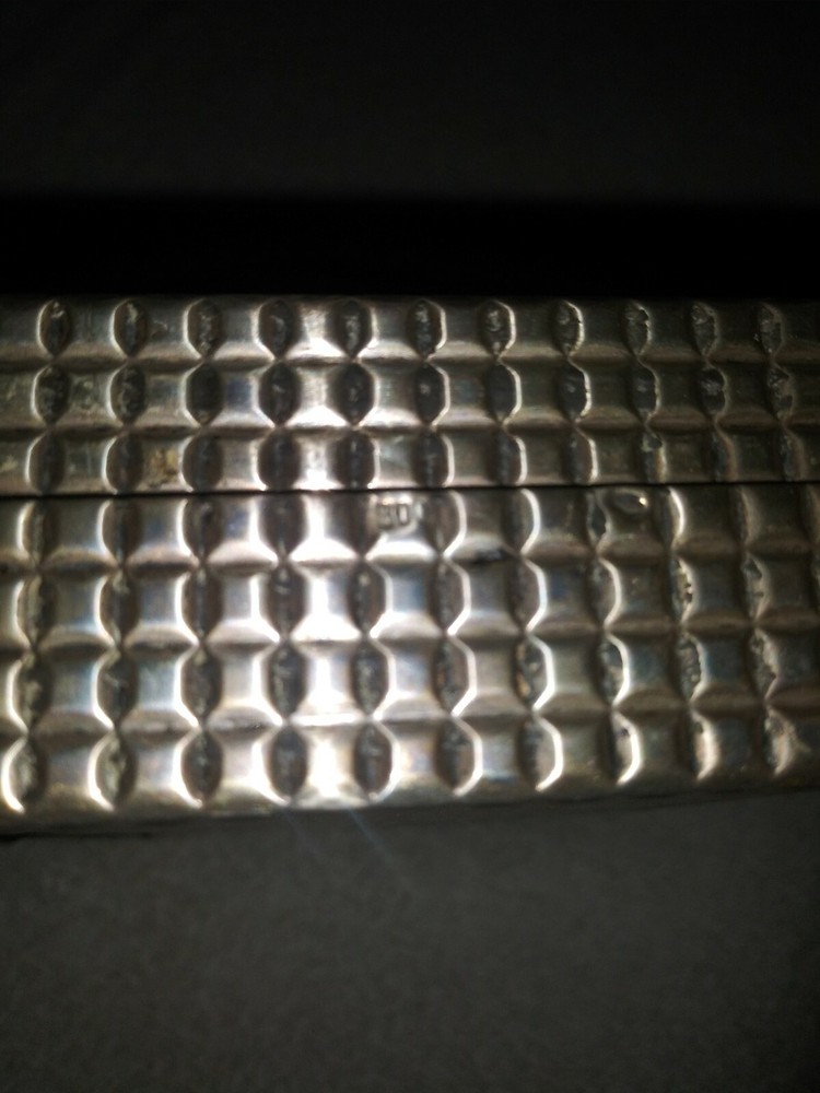 Vintage 800 Silver Cigarette Box