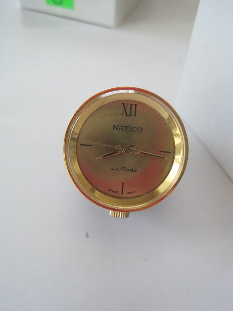 NATICO LaMode Swiss Small Desk Clock GUC