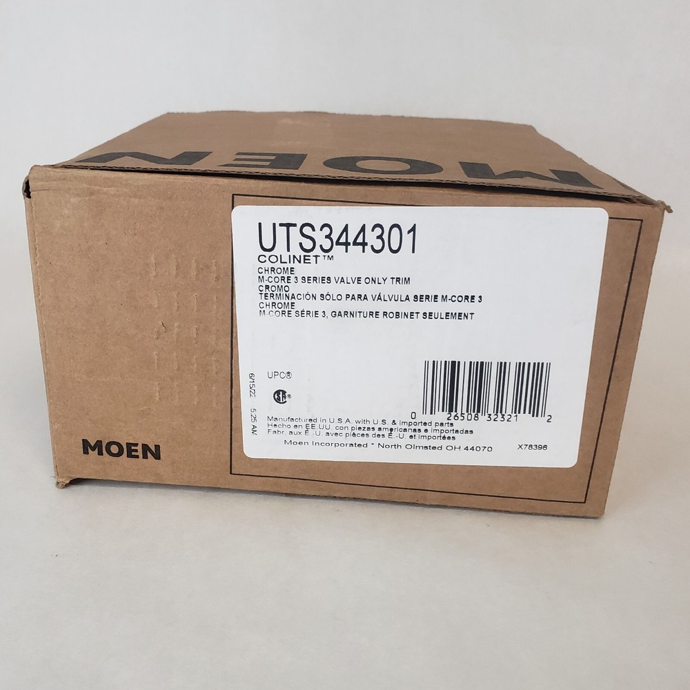 Moen UTS344301 Colinet Balanced Valve Trim Chrome Missing Temp Limit Stop