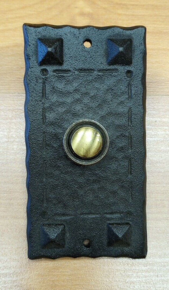 Classic Style Doorbell Button Solid Brass Waterglass Studios 1610orb