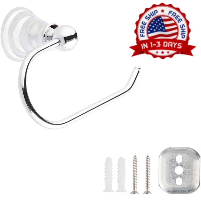 Single Post Toilet Tissue Paper Holder Bathroom Accessories Wall Mounted