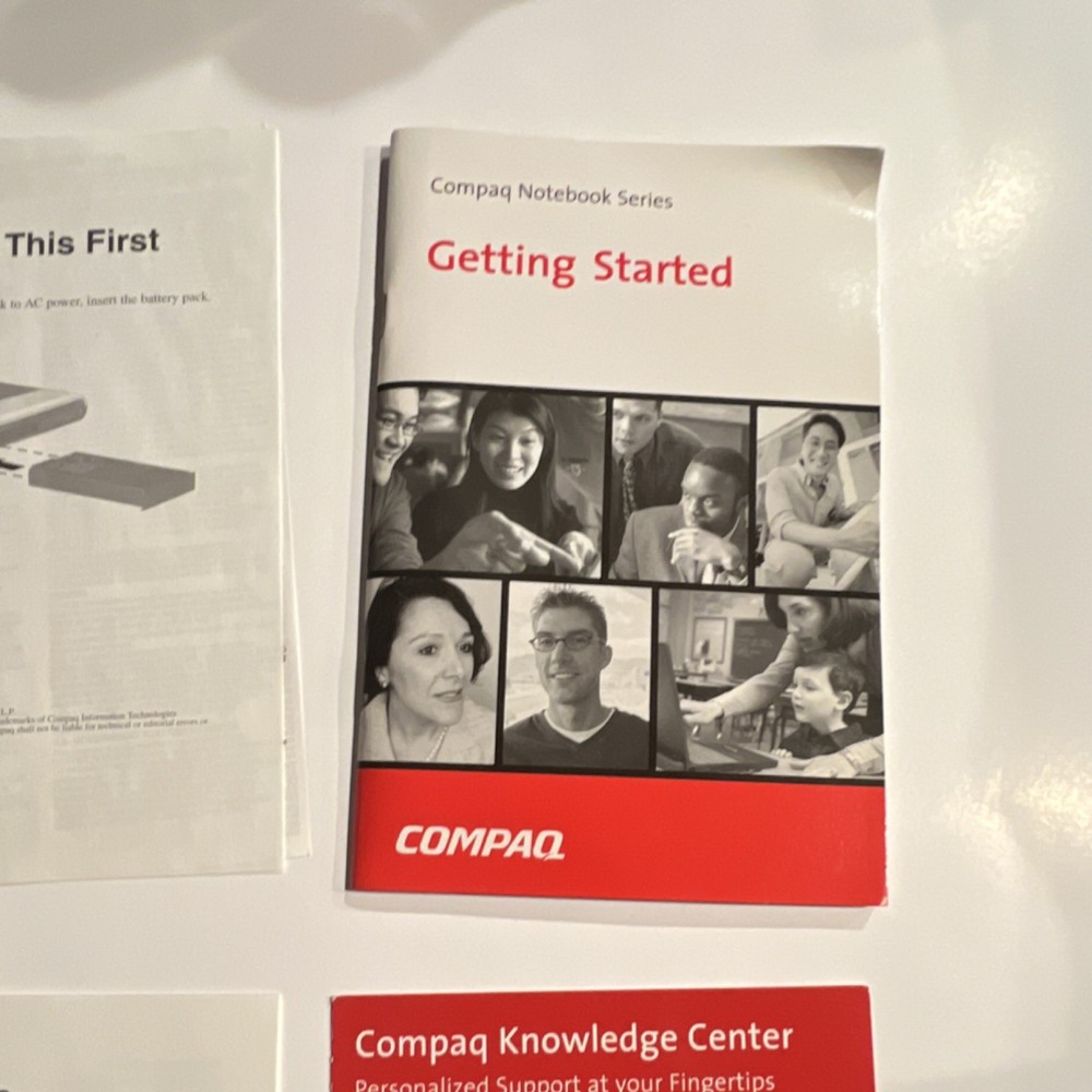 Compaq Notebook Series Manuals & CDs Windows XP Pro Norton Internet Security