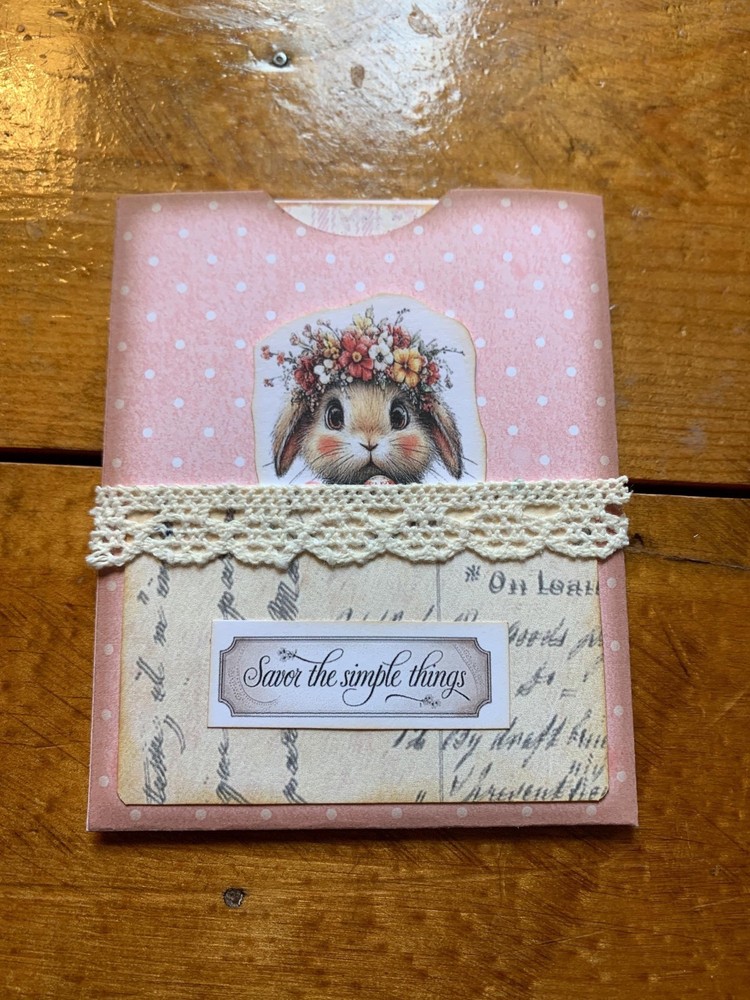 Easter Bunnies Junk Journal Pocket