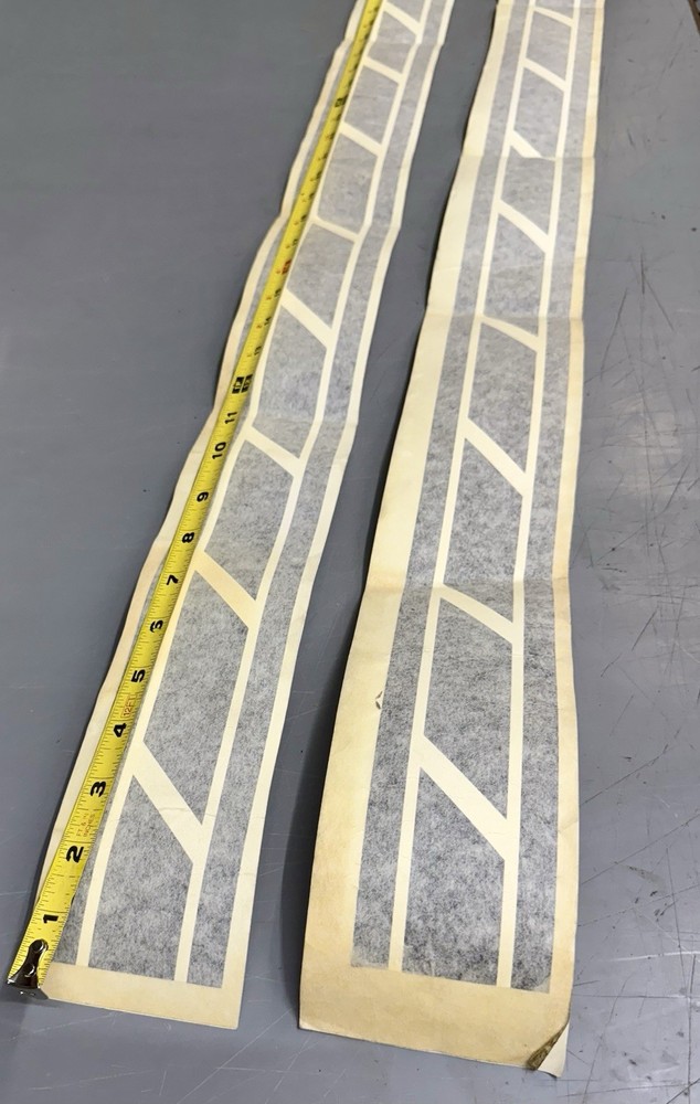MISC White/black stripe decal new