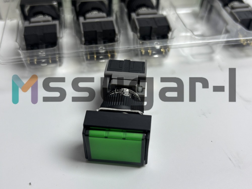 5PCS Green Pushbutton Command Switch 24VDC LED FUJI AH165-TLG11E3