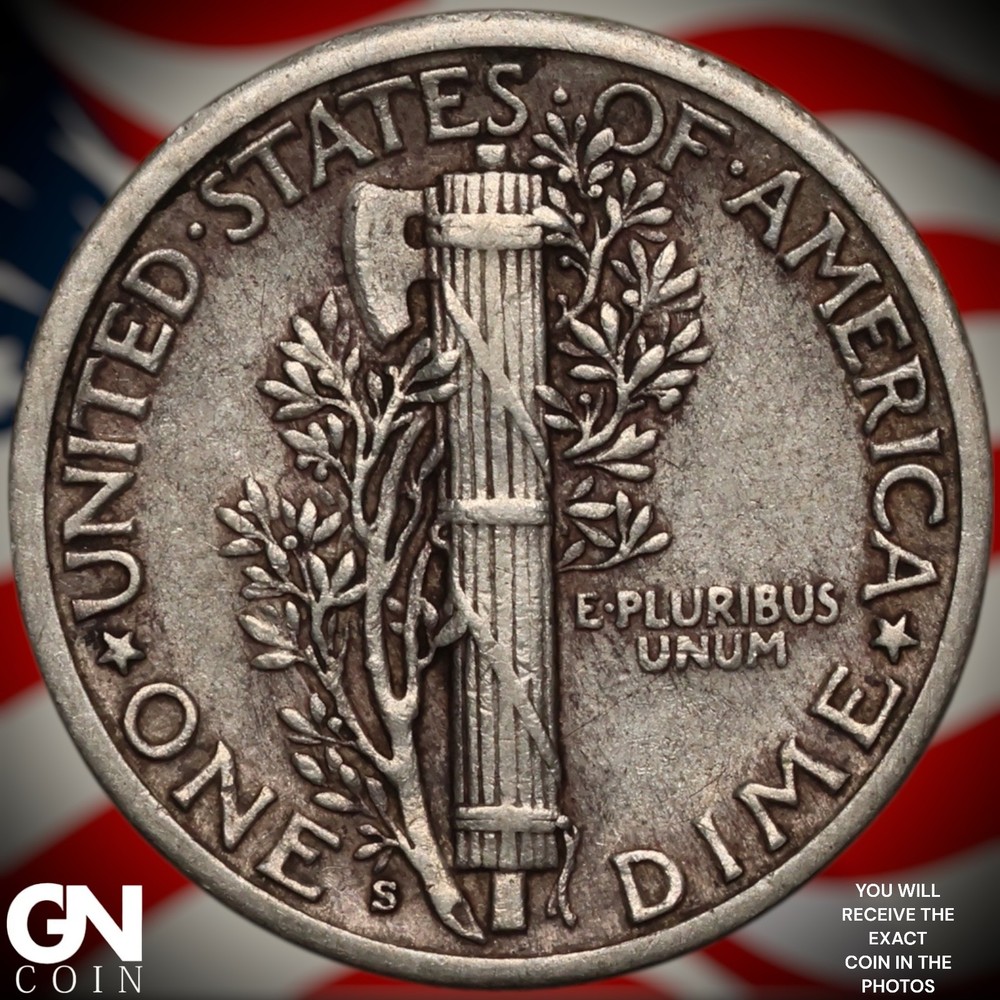 1927 S Mercury Dime A2219