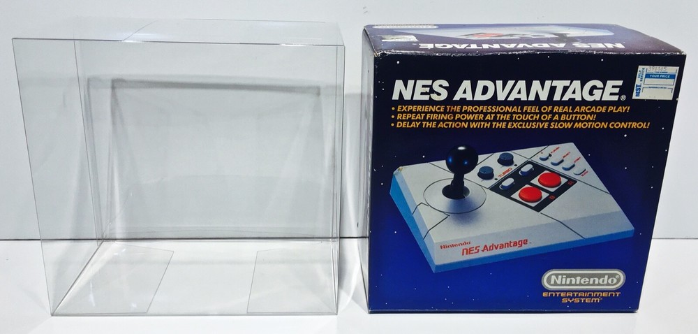 1 Box Protector for the Original NES ADVANTAGE Box! Clear Display Case Nintendo