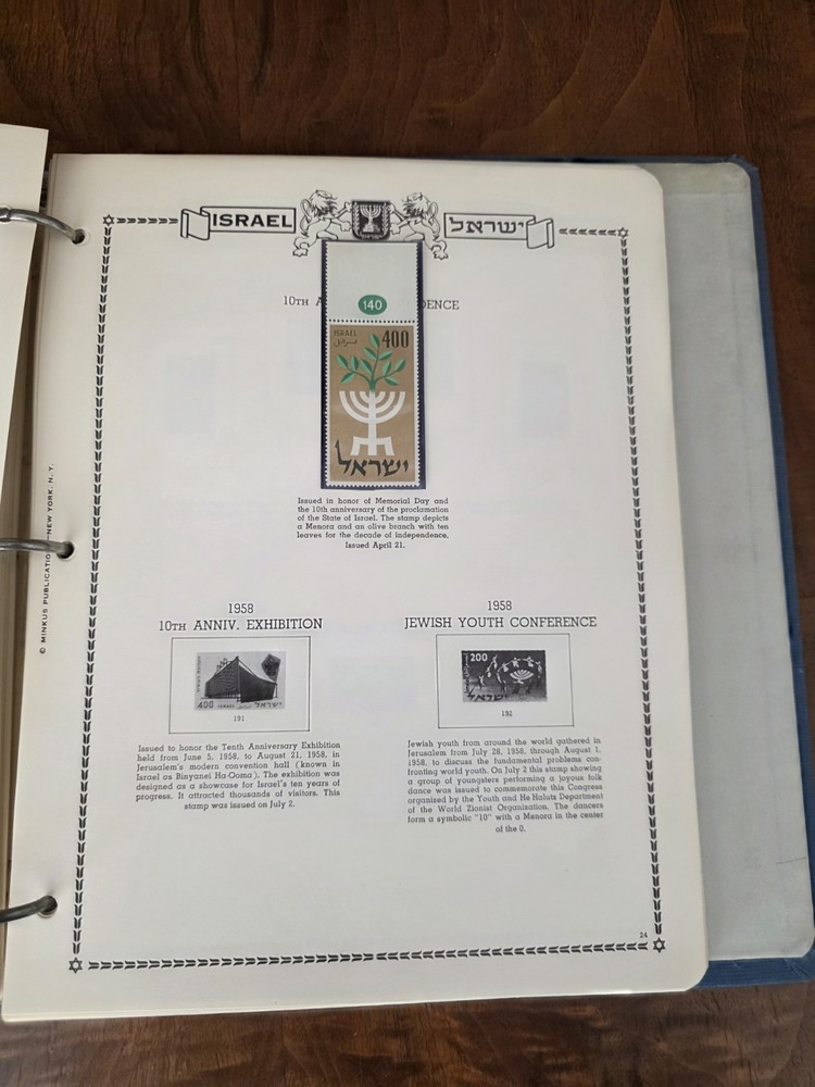 Israel Folder Stamps Over 170