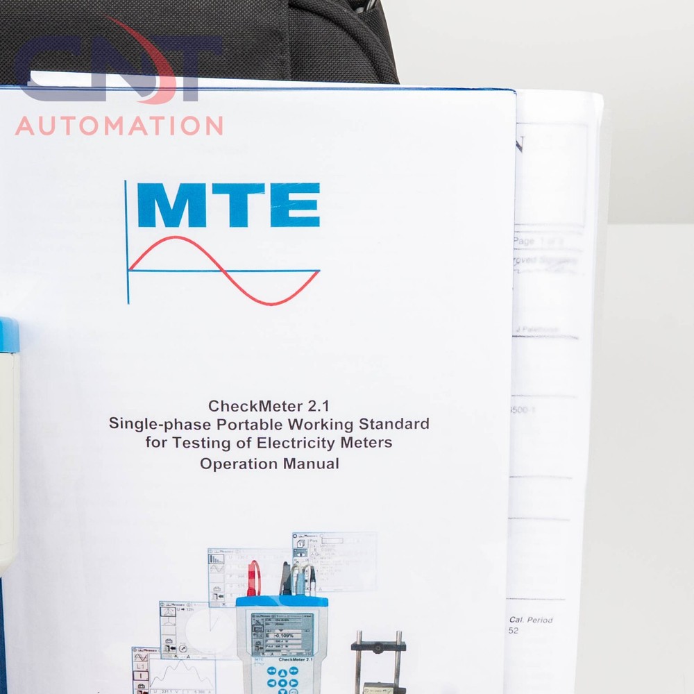 MTE CheckMeter 2.1 Single-Phase Portable Working Standard 100A Meter