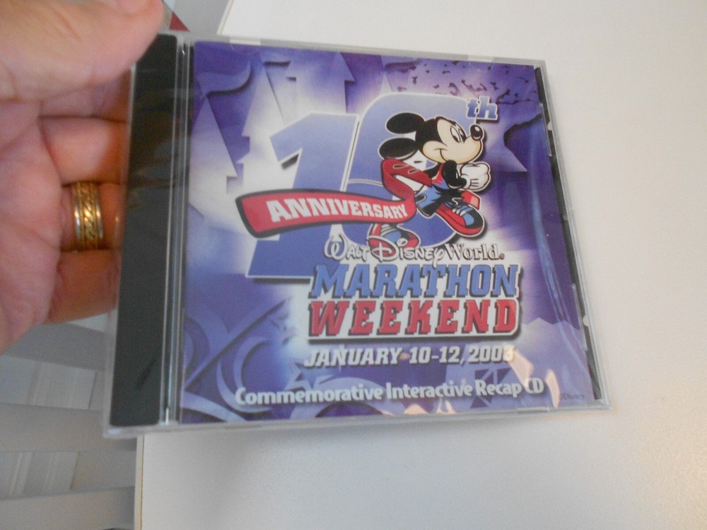 MARATHON WEEKEND DISNEY COMMEMORATIVE INTERACTIVE RECAP SEALED CD ROM 2003