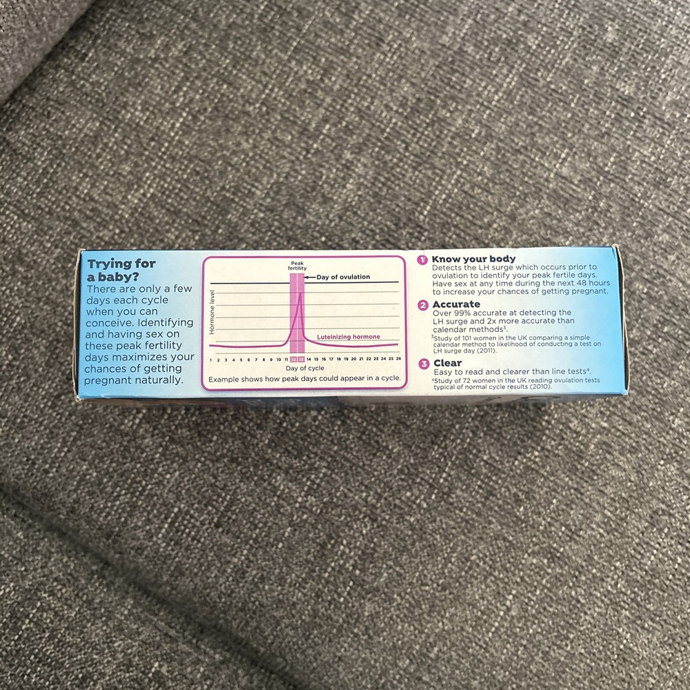New Clearblue Digital Ovulation Predictor Kit - 10 Count Exp Date:01/2025+