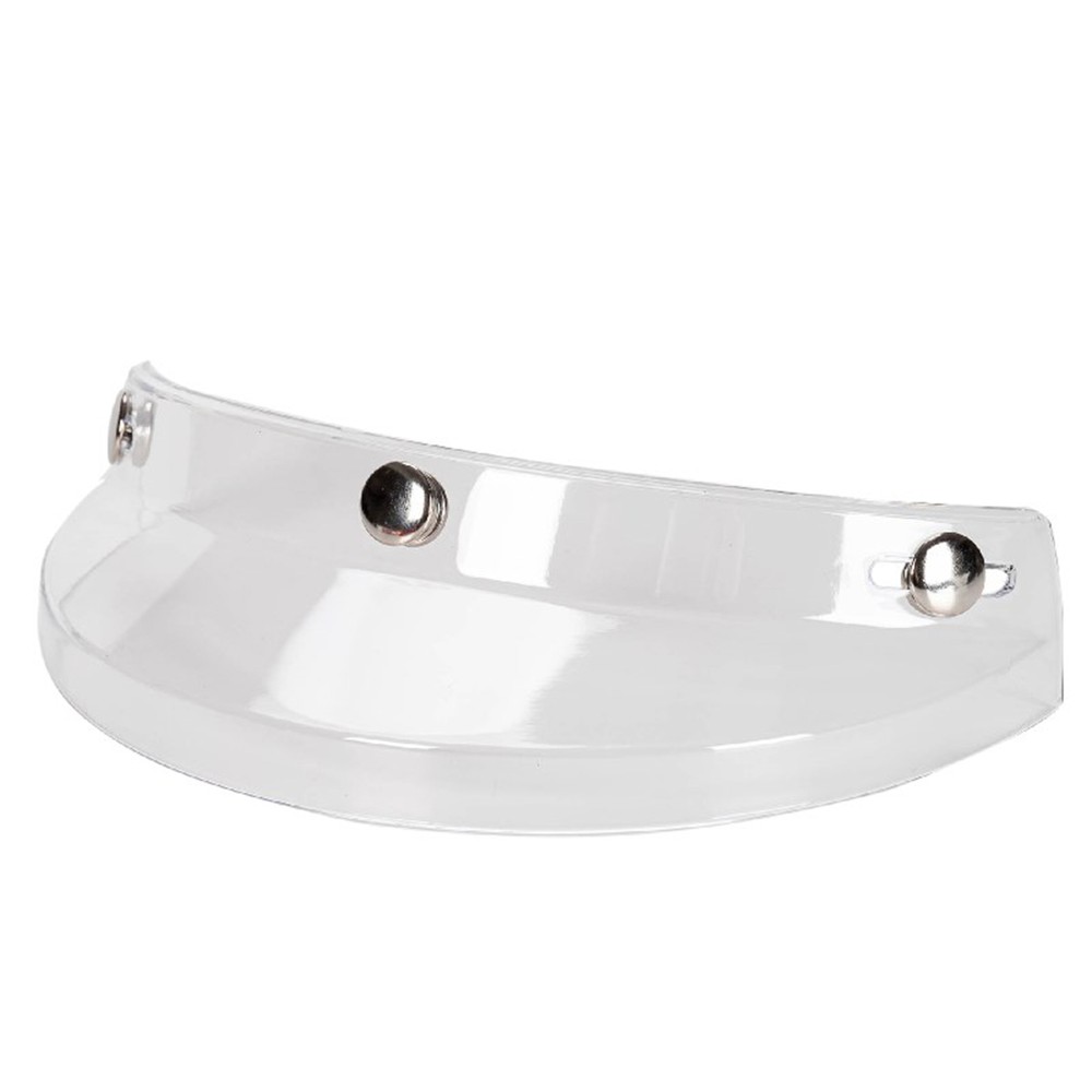 Universal Motorcycle 3 Snap-Button Visor Flip Down Open Face Wind J4I2