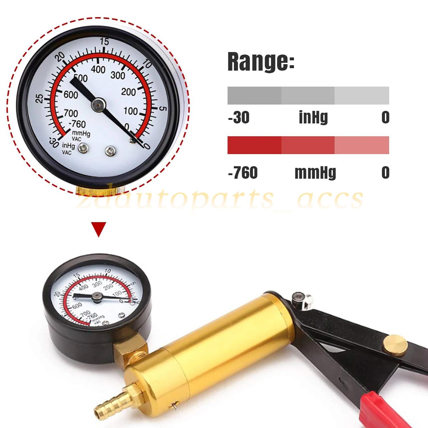 Hand Held Vacuum Pressure Pump Tester Set Brake Fluid Bleeder Bleeding Kit + Box