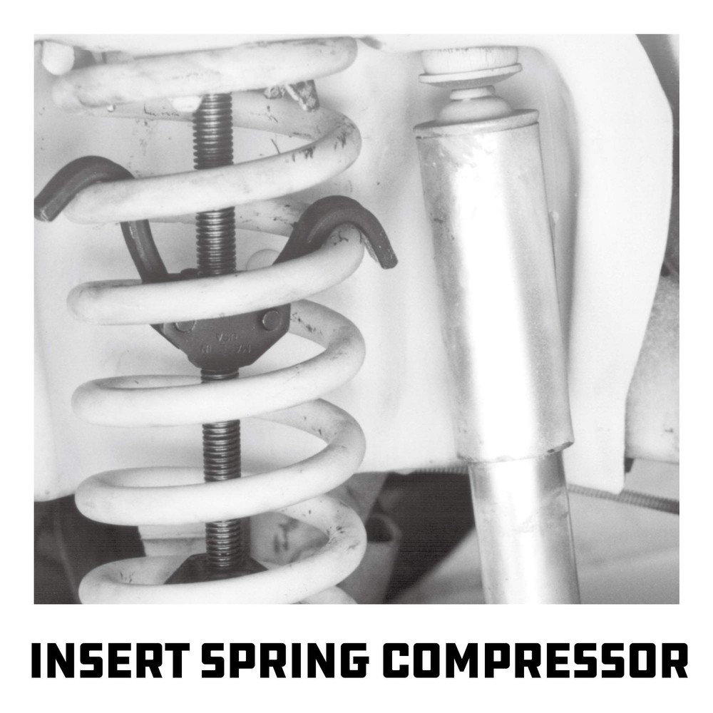Powerbuilt Strut Coil Spring Compressor Tool Kit, Compress, Remove and Black