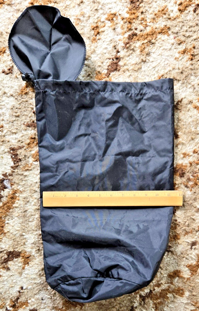 REI stuff sack. waterproof nylon,  end flap and drawstring w/toggle closure