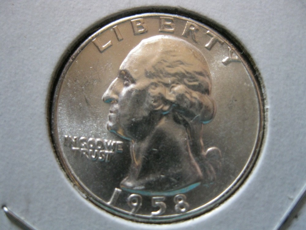 1958 Washington Quarter Dollar Gem BU!