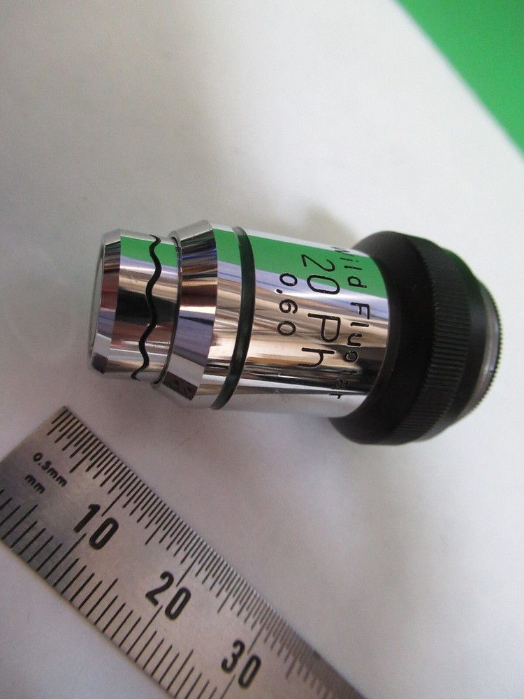 MICROSCOPE WILD HEERBRUGG SWISS OBJECTIVE 20X PH PHASE FLUOR OPTICS S8-A-94