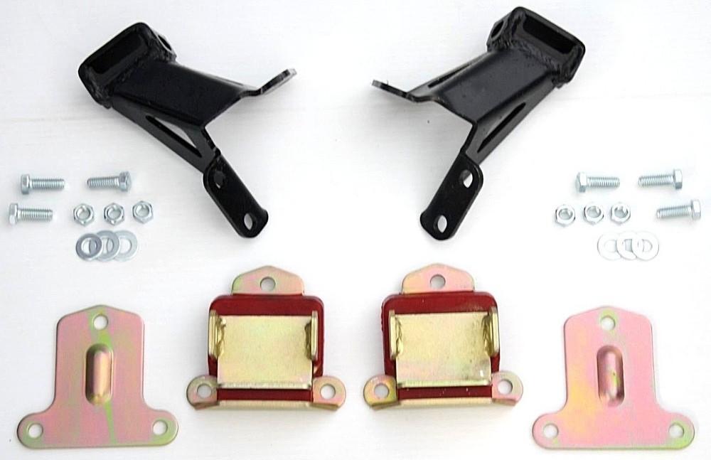 55-57 Chevy BelAir SBC/BBC Engine Brackets & Polyurethane Motor Mounts