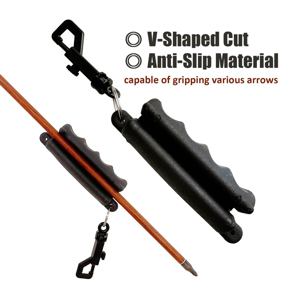 3-Pack Rubber Arrow Puller with Belt Clip for Easy Arrow Removal