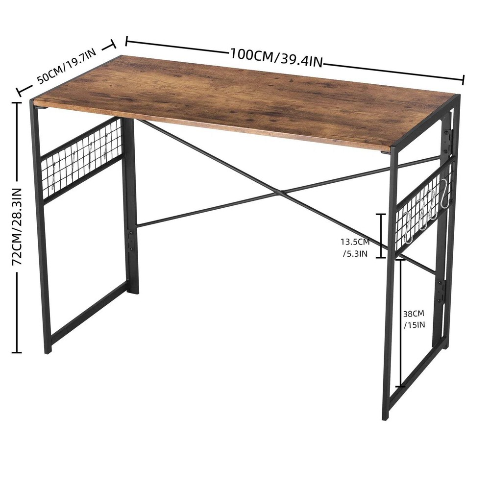 Harper Wooden Folding Desk Computer Desk
