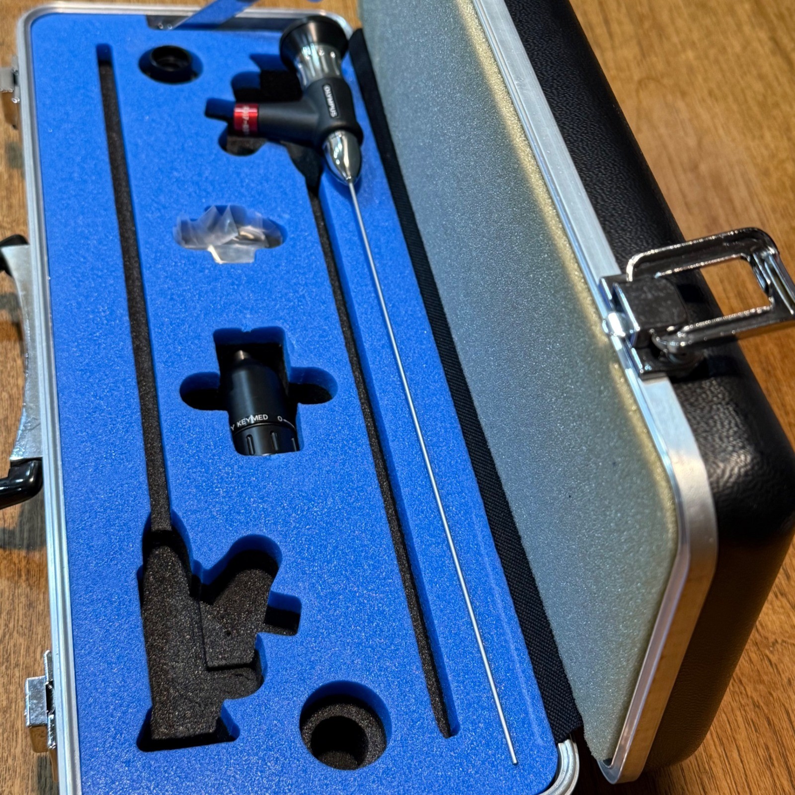 Olympus KeyMed Rigid Borescope Inspection Scope w Case Attachments Tested Works