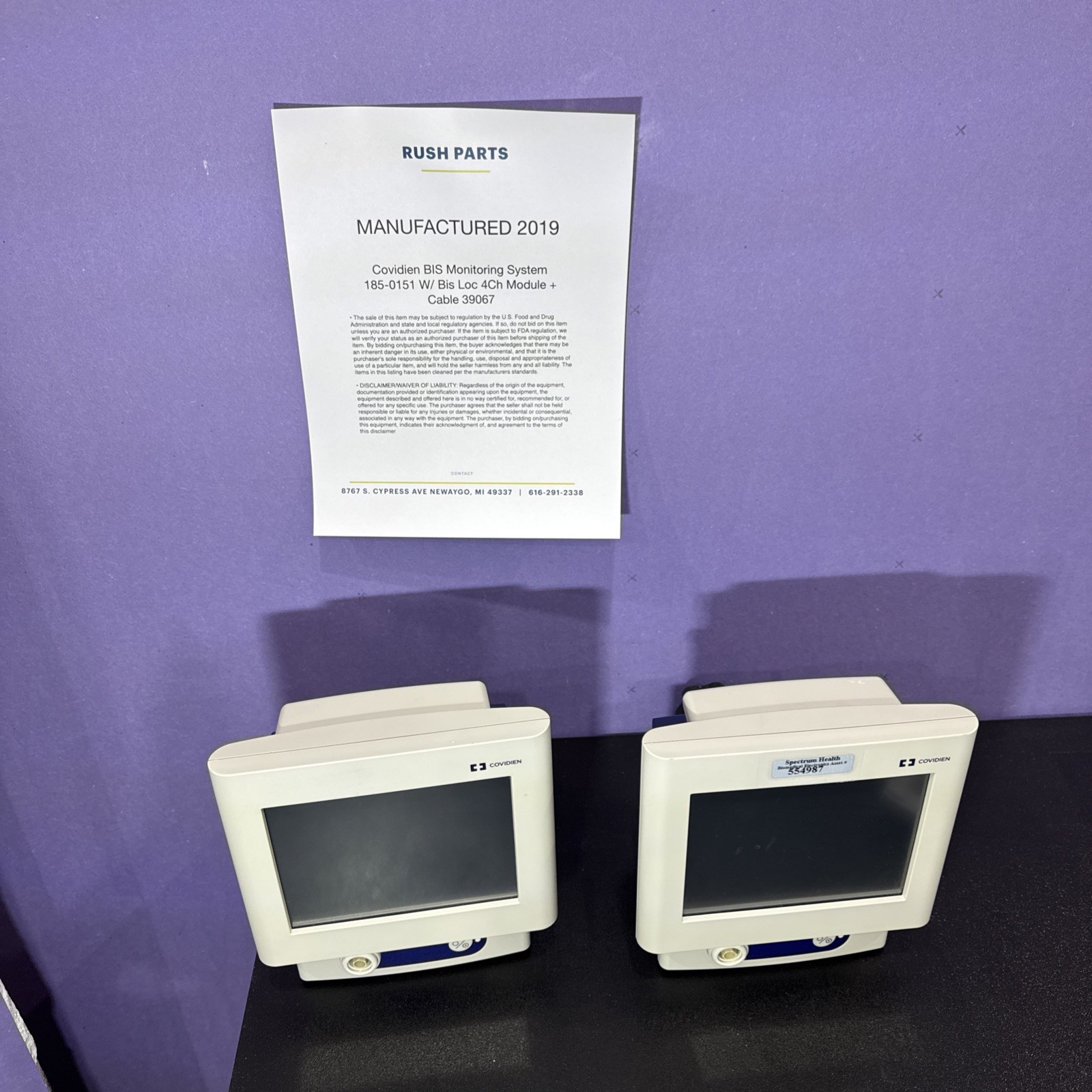 2020 Covidien BIS Monitoring System 185-0151 Bis Loc 4Ch Module Cable 39067