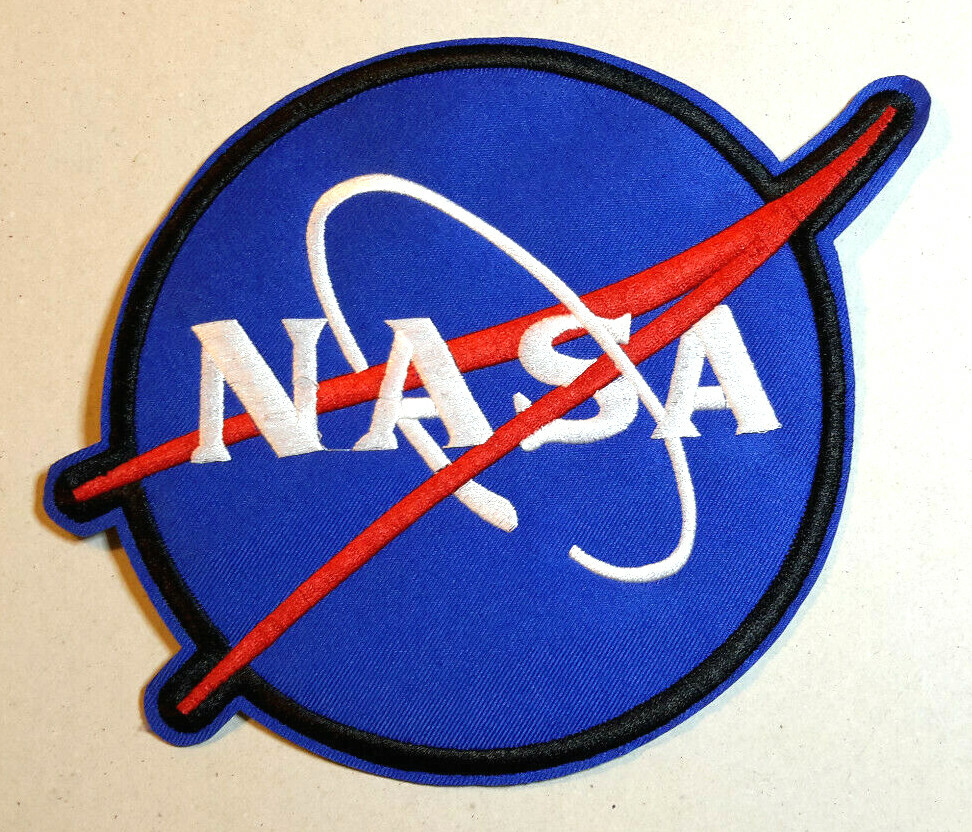 NASA LOGO 7"/9.5" EMBROIDERED JACKET PATCH- USA Mailed