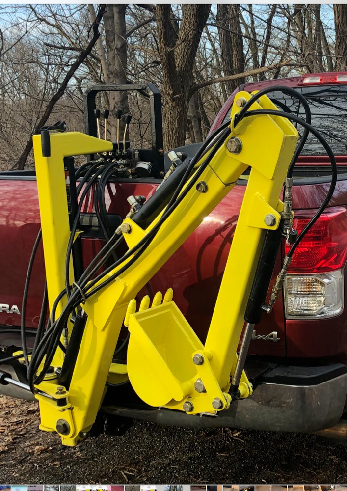 US Patent w/ Working Prototype Package. YouTube: ‘DigUpTruck’ Backhoe Excavator