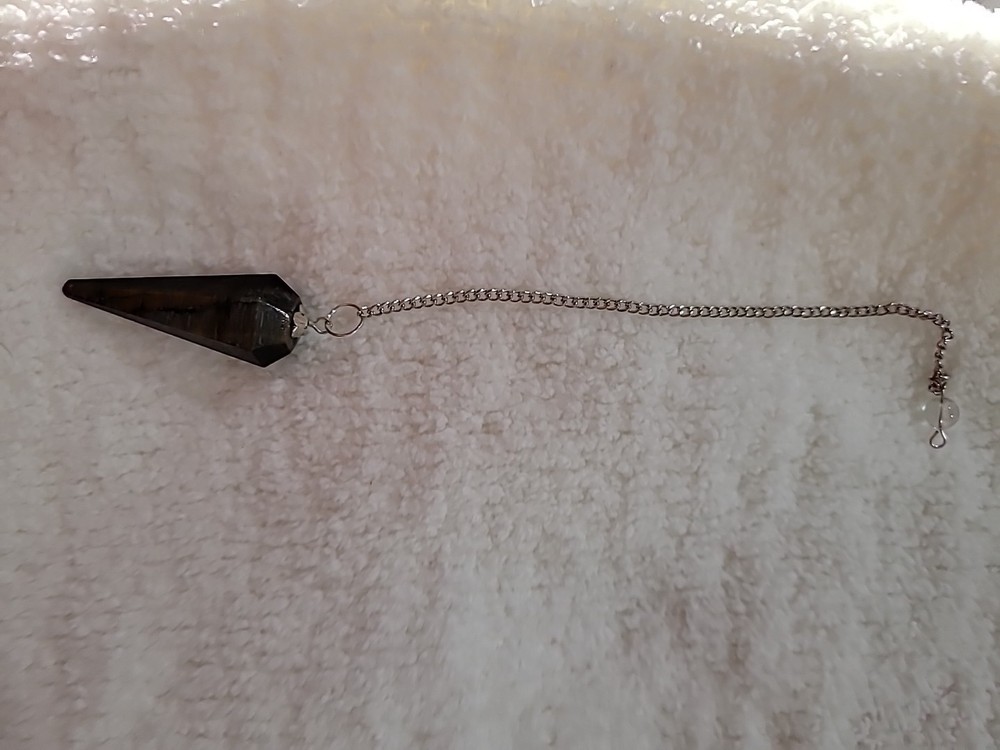 Unakite Pendulum Crystal Stone, Faceted Pendulum Divination Tools, Dowsing