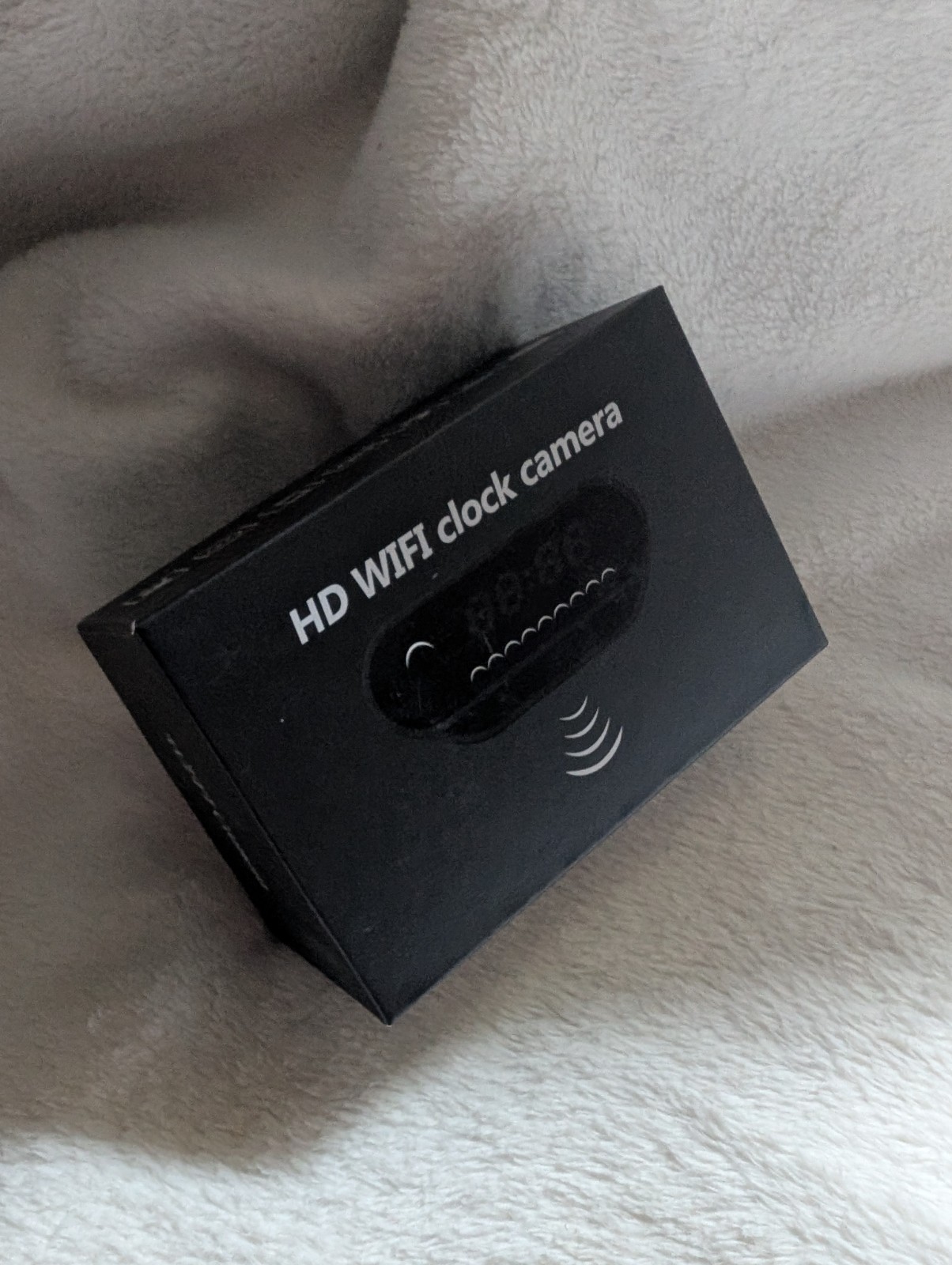HD WIFI Clock Camera With Battery, Charging Cord and Instructions Included