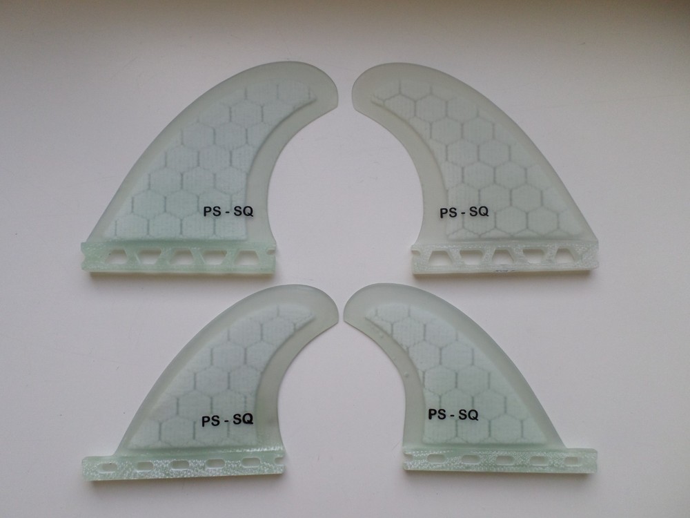 QUAD set PERFORMANCE CORE surfboard fibreglass FINS compatible future style