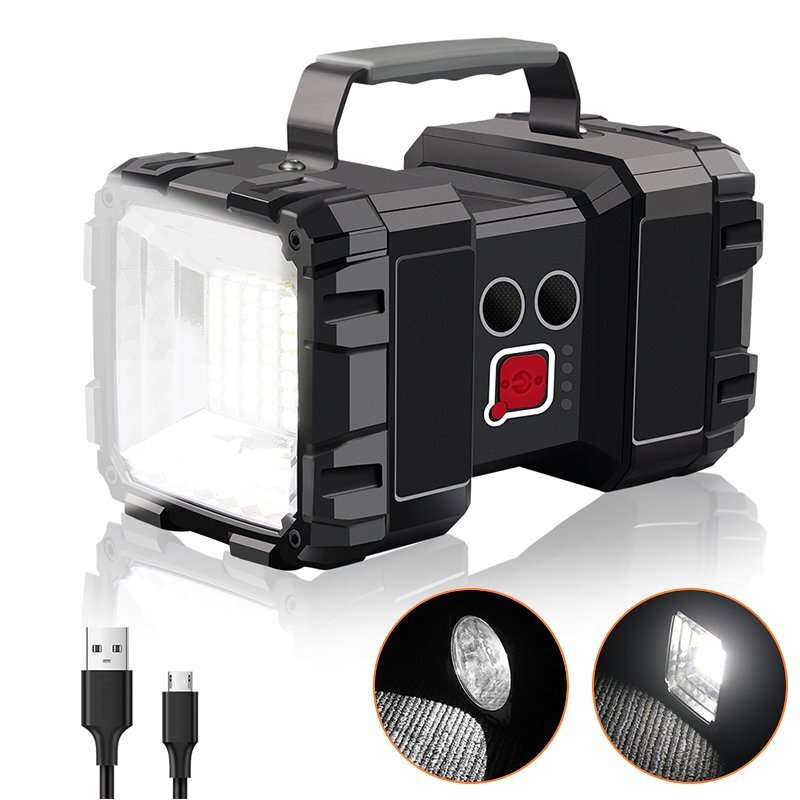 Rechargeable Super Bright LED Searchlight Portable Handheld Spotlight Flashlight