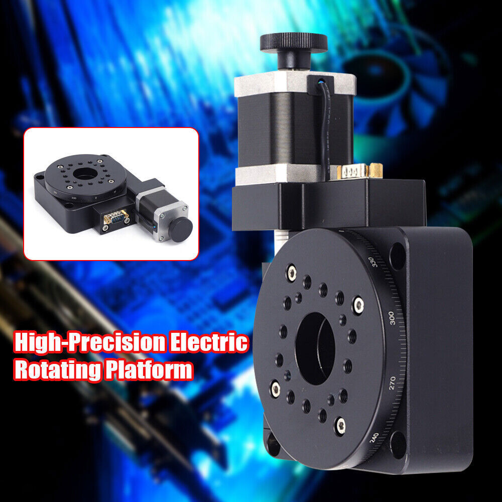 Electric 360?? Rotating Platform Optical Rotation Stage HT03RA100 High-Precision