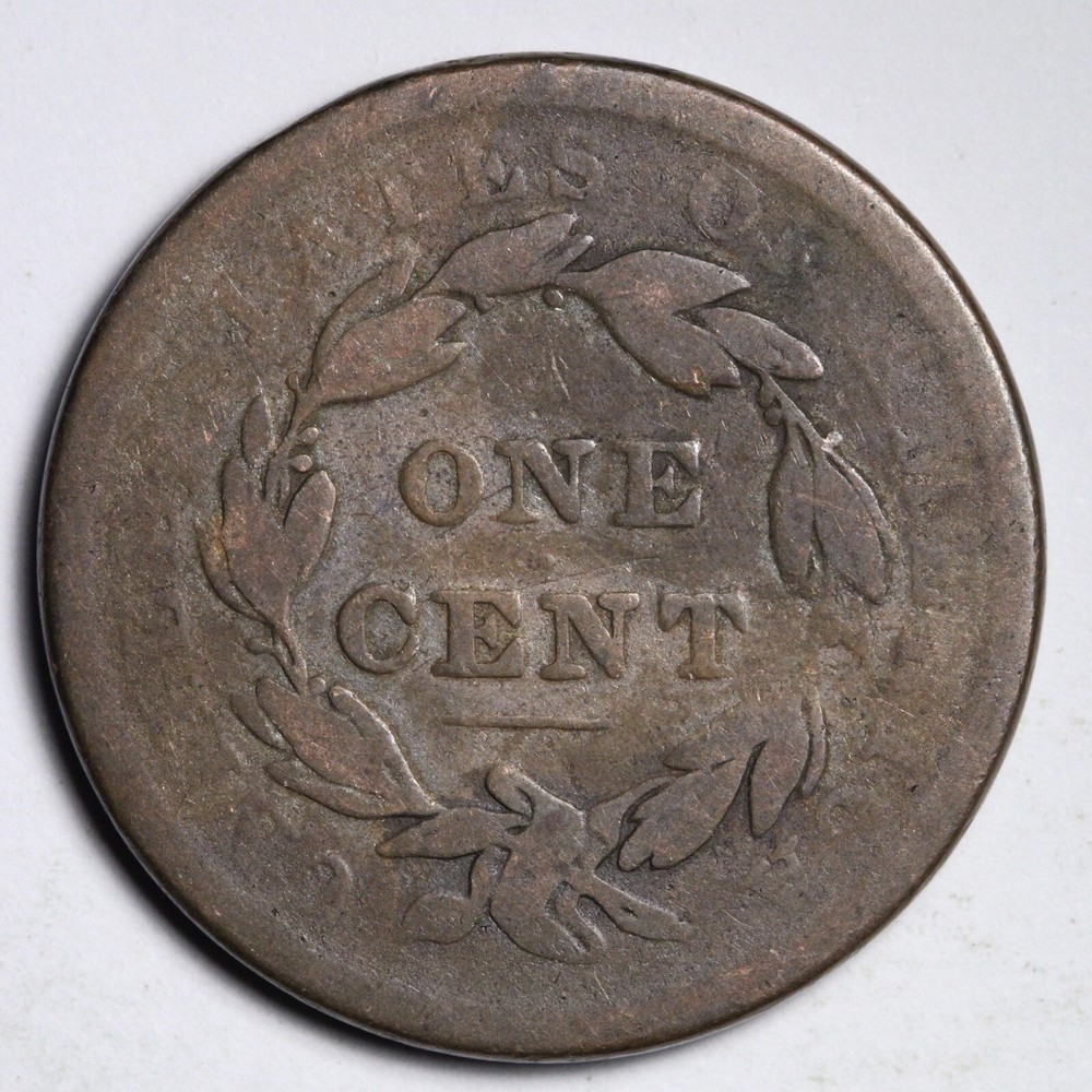 1838 Coronet Head Large Cent CHOICE FINE E199 JNL