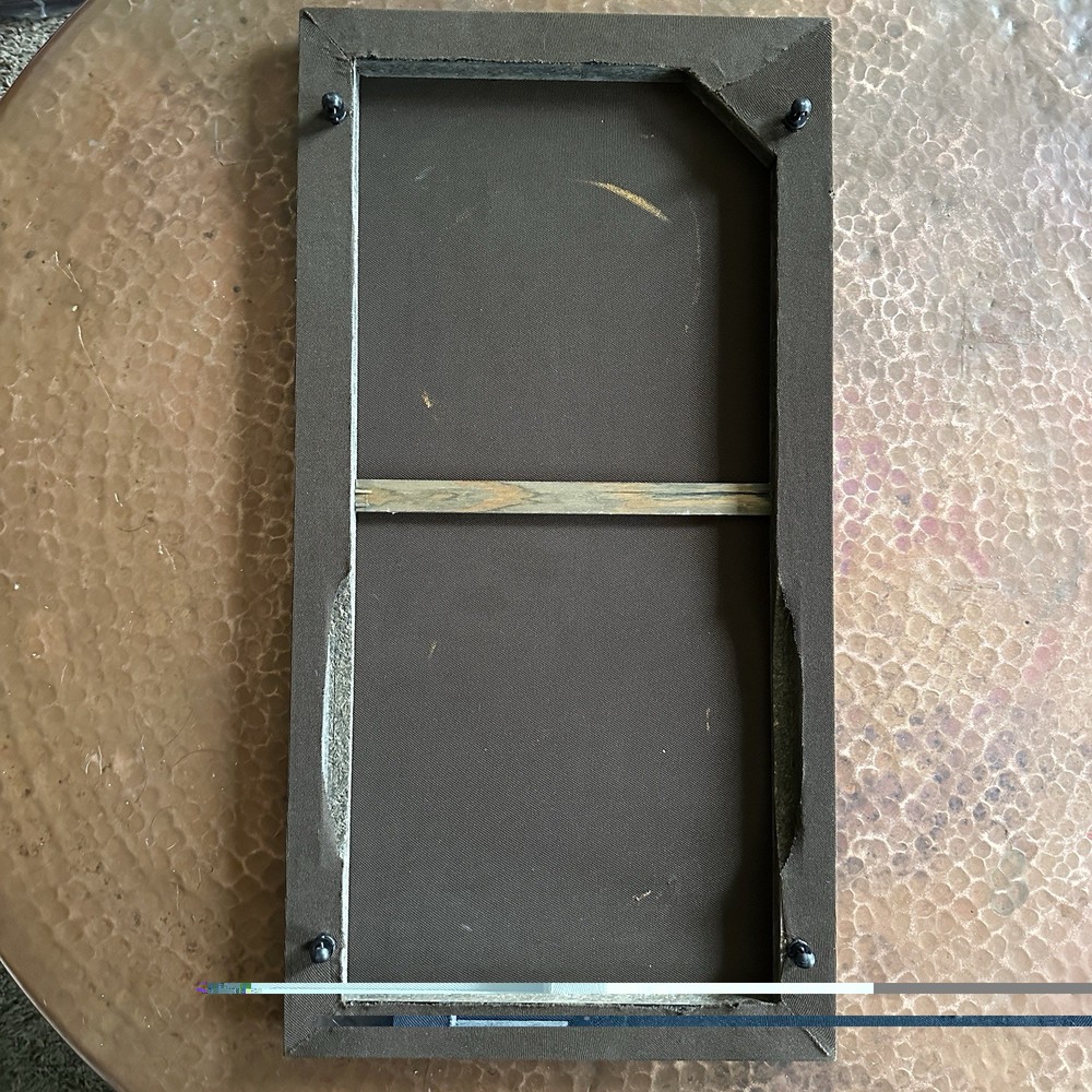 Single One CERWIN VEGA D-3 D3 Speaker Grill Original Fabric & Posts