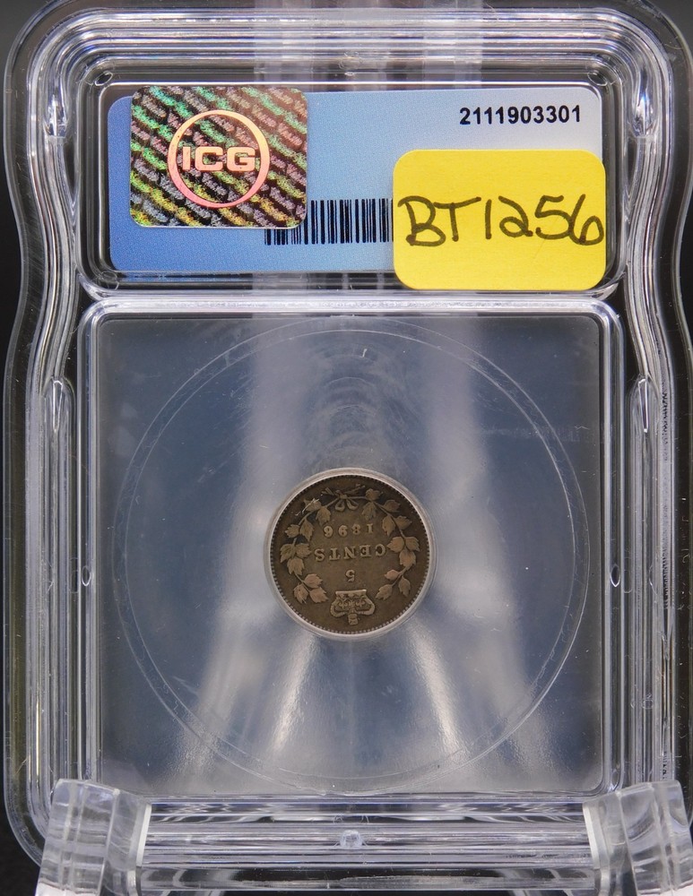 1894 CANADA FIVE CENT ICG VF25 (BT1256)