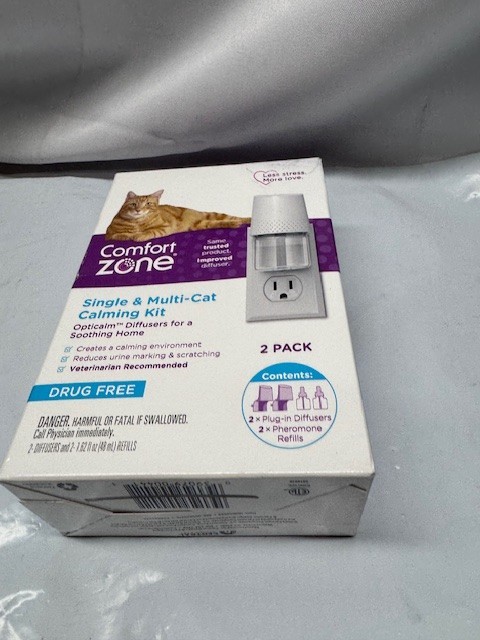 Comfort Zone Single & Multi-Cat Calming Kit. 1 Plug In & 1 Diffuser *New