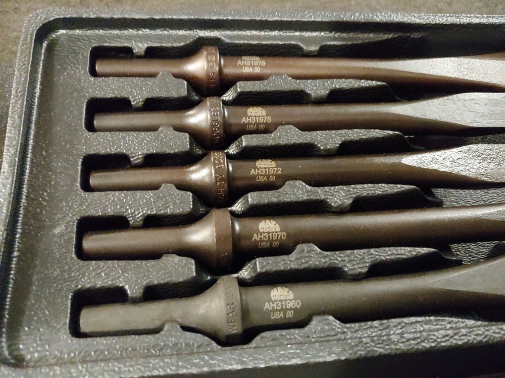 Mac Tools 5pc Air Hammer Bit Set - USA MADE