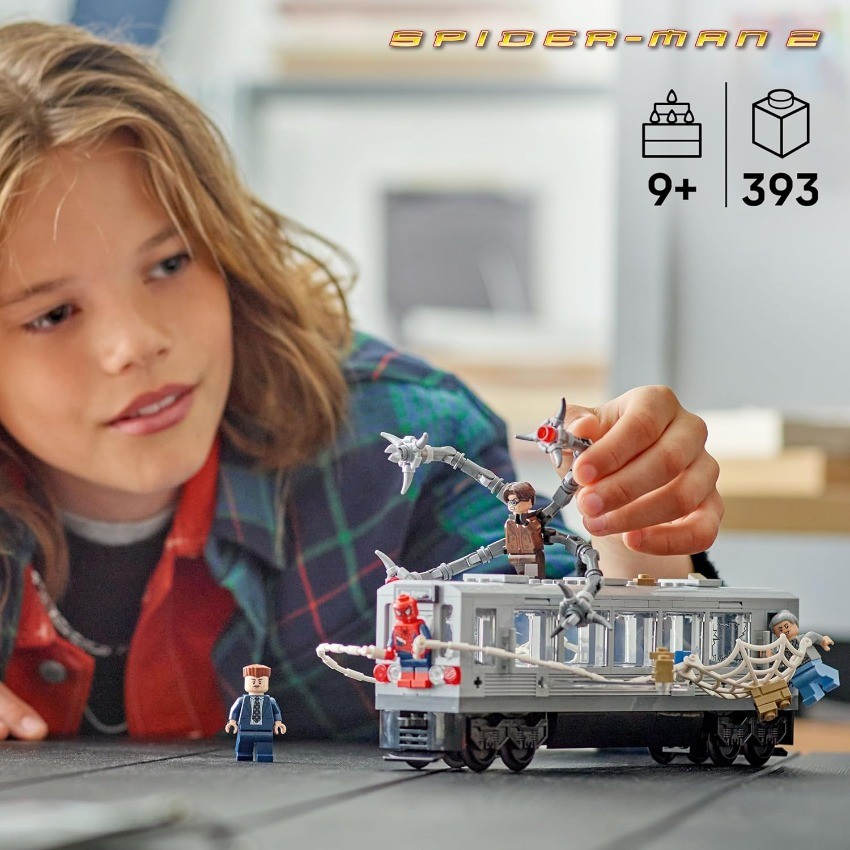 LEGO Marvel Spider-Man vs. Doc Ock Subway Train Scene - Action Figures 76321