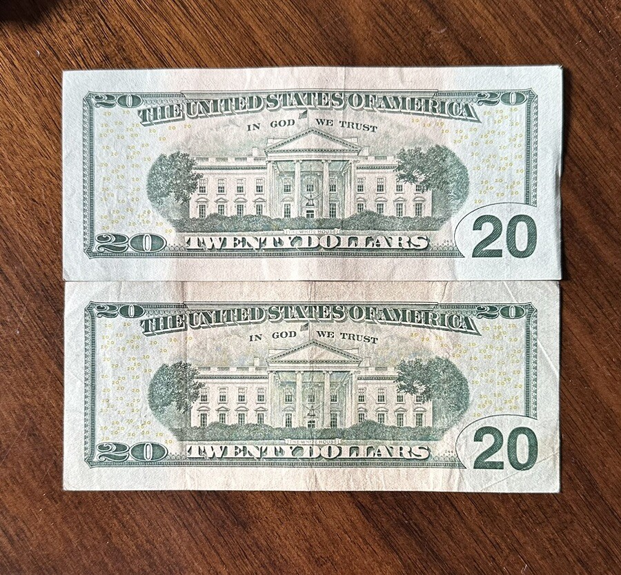 20 dollar STAR note 2013 & 2017 Star Notes