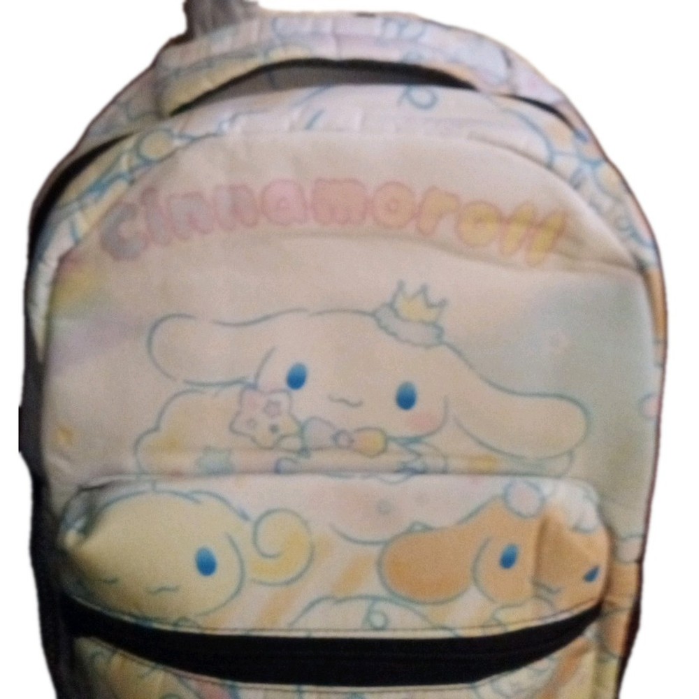 CINNAMAROLL BACKPACK 16"x11" Adjustable Strap Zippered Carry Handle
