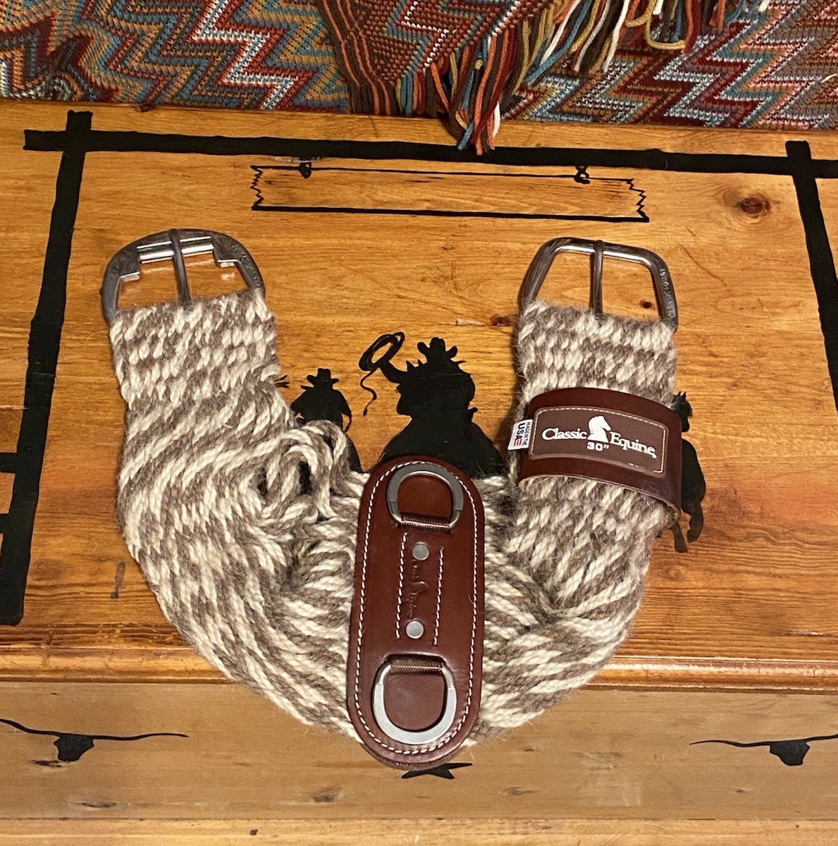 Lot of 3 Western Cinches Classic Equine Mohair-Alpaca 30” Billy Cook 32” and 30”