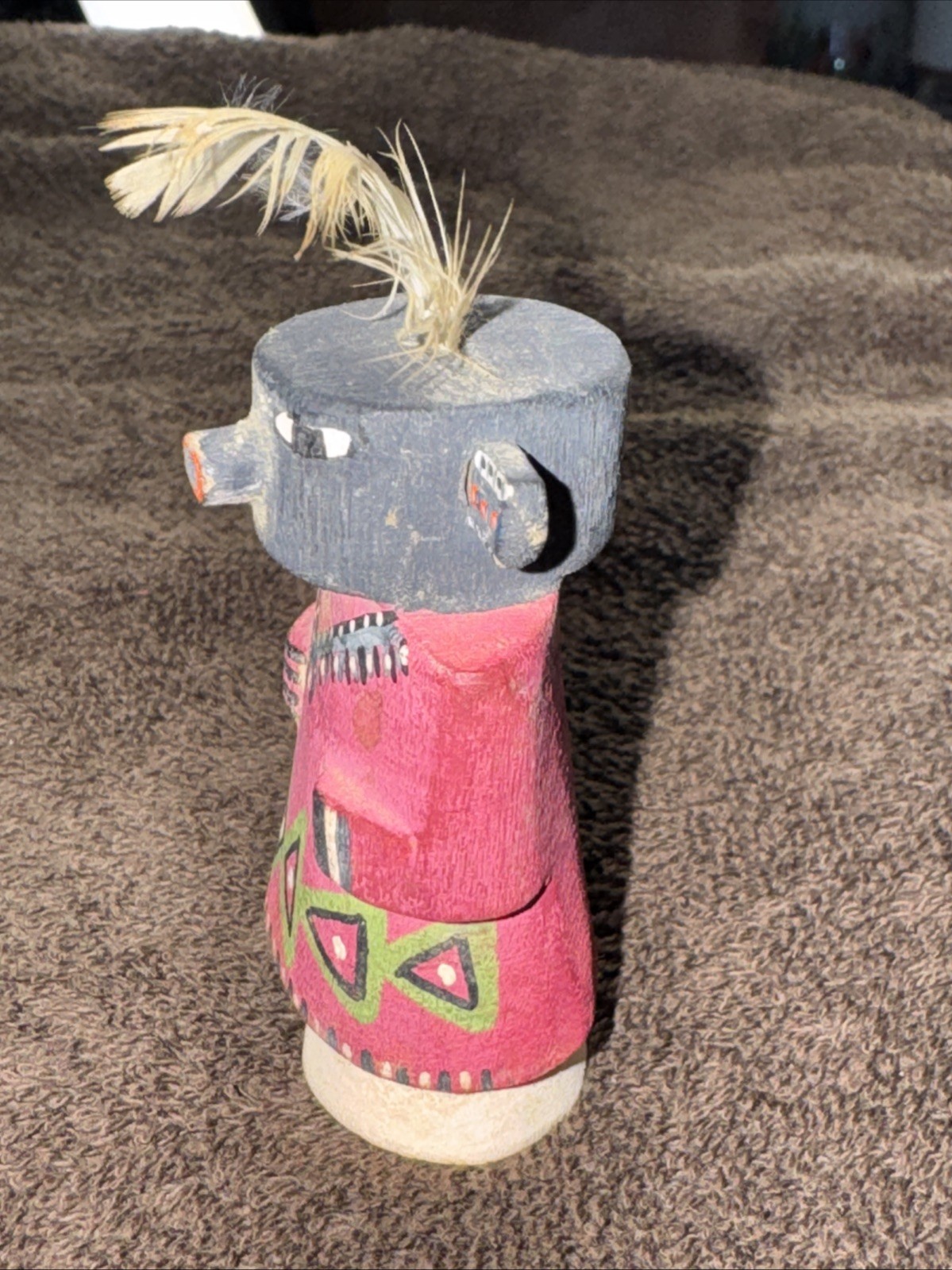 Native American Carved Wooden Kachina Doll Hopi Navajo Vintage