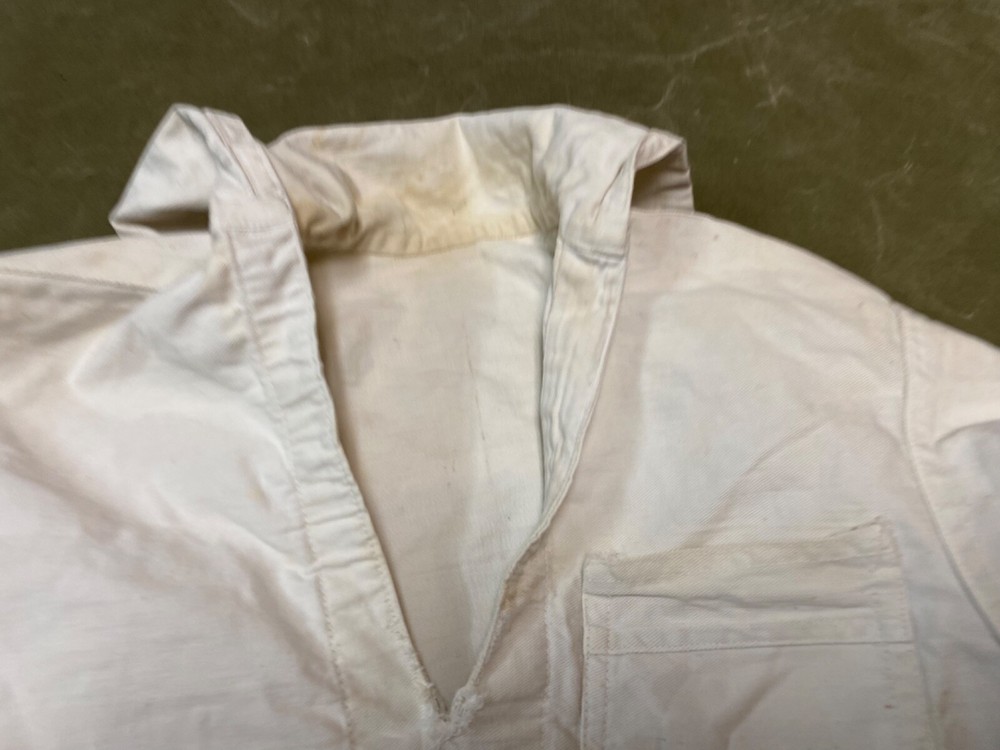 ORIGINAL WWII US NAVY EM "WHITES" JUMPER SHIRT-XSMALL