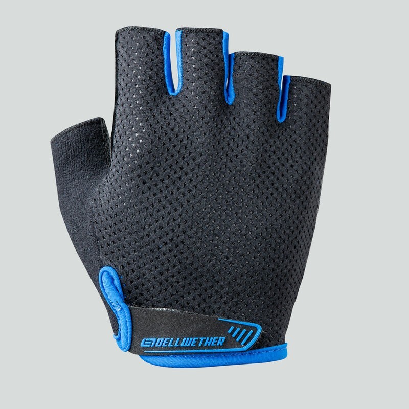Bellwether Gel Supreme  Men's Gloves Black/Blue Size Medium ( PAIR)