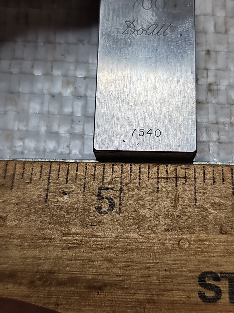 DoALL .700" RECTANGULAR GAGE BLOCK NO. 7450