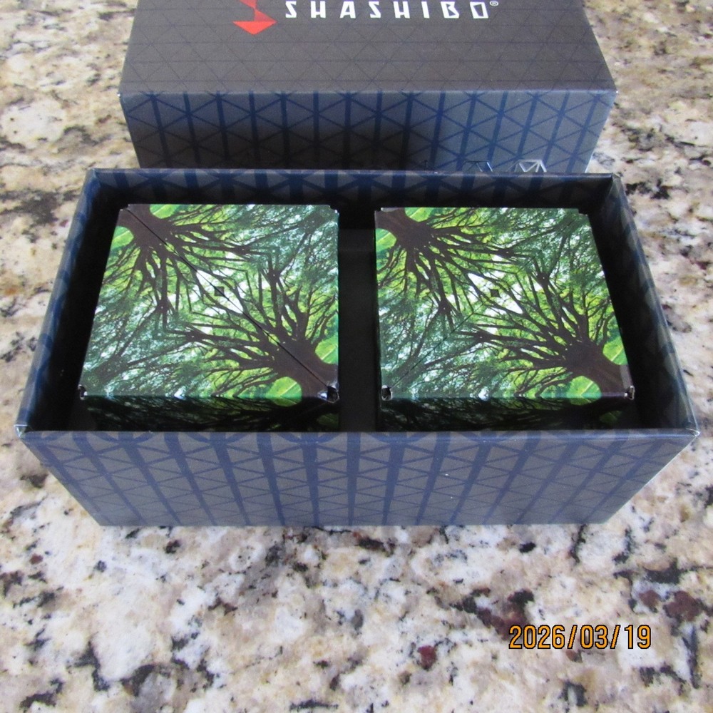 Shashibo Elements - 2 - Piece Puzzle Cube Set-Magnetic Shape Shifting